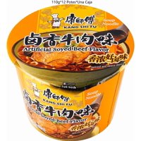 Fideo Instantaneo Kang Shi Fu Sabor Artificial Carne Especiada A Soja 110G*12 Potes
