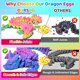 thumbnail image 4 of Paquete de 12 juguetes divertidos de pequeños dragones articulados impresos en 3D, 4 of 7