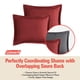 thumbnail image 2 of Juego de edredón Coleman Queen reversible para cama en bolsa, color burdeos y gris, 2 of 4