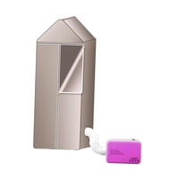 Magideal - Secadora De Ropa Portátil, Estante De Secado Bajo Ruido Ahorre Espacio Máquina De Secadora De Secado Rápido Plegable Para Acampar Baño Dormitorio , 110V Violeta