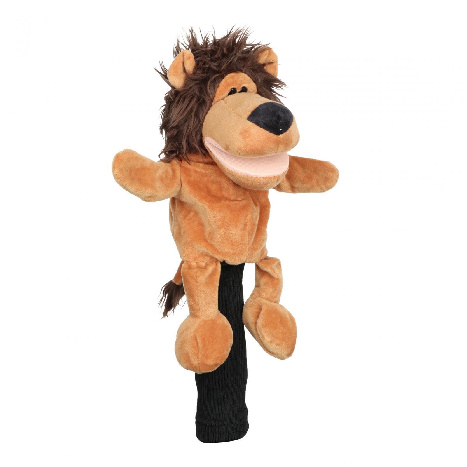 Ioensy - Golf Wood Headcover Cute Golf Club Head Cover Para Deportes Al Aire Libre Golfista Regalo Brown Lion
