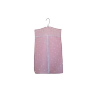 Garey - Guarda Pañales Tela Loneta Con Colgador 100 % Algodón, Rosado