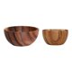 thumbnail image 2 of 2 Uds Cuenco Redondo De Madera Para Ensalada Utensilios Cuenco Para Servir Frutas, 2 of 5