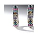 thumbnail image 5 of Luxury Women's Earring Set: Mini Round Silver Plated Fashion Hoop Earrings with Colorful Zircon, 5 of 5