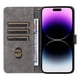 thumbnail image 3 of Funda Billetera para iPhone 15 con Soporte - Cartera de Cuero con Ranuras Marrón, 3 of 5