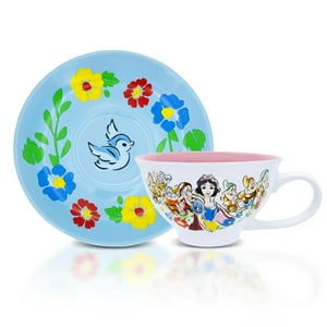 Set Tea Party De Disney, Taza De Té Y Platillo De Cerámica De Blancanieves