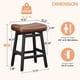 thumbnail image 2 of Taburetes de bar Raynesys, altura de mostrador, juego de 2 con asiento de cuero, 2 of 9