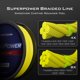 thumbnail image 2 of Línea de pesca KastKing Superpower, trenzada, 40 libras, 300 m, color amarillo, 2 of 7