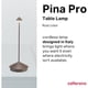 thumbnail image 2 of Lámpara de Mesa LED Zafferano Pina Pro Inalámbrica óxido, 2 of 3
