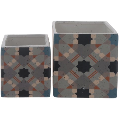 Mallorca - Set De Macetas Decorativa Namibia 2 Piezas