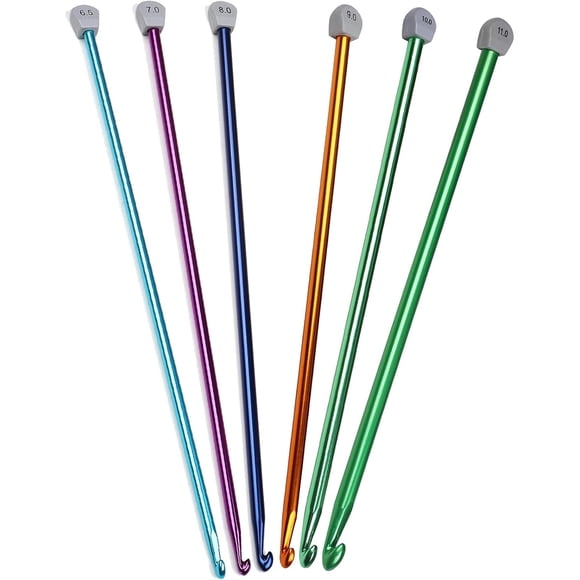 Agujas Tunisianas Aeelike 6.5, 7, 8, 9, 10 y 11 mm, 35 cm