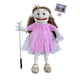thumbnail image 1 of Marioneta de mano Rodayna 64 cm para niña, cuerpo completo, estilo ventrílocuo, 1 of 7