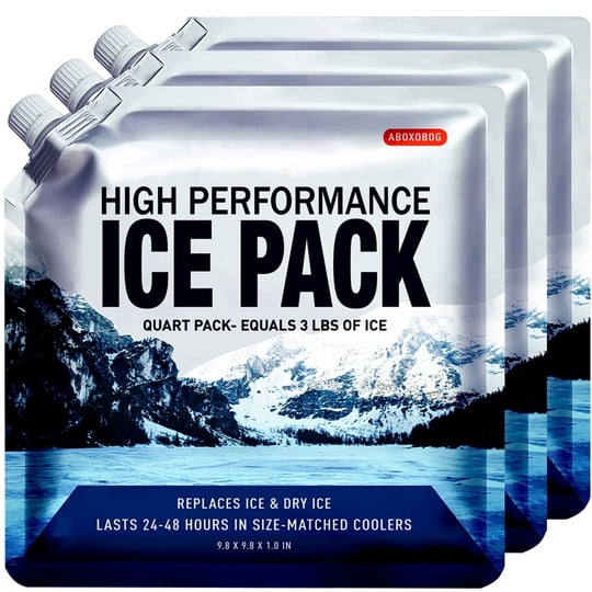 Paquetes De Hielo Reutilizables Aboxobog Para Refrigeradores, Paquete De 3