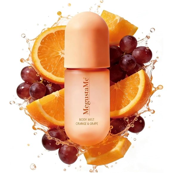 Spray corporal MeguStame Orange & Grape para mujer 100 ml