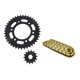 thumbnail image 1 of Kit Transmision Suzuki Gsxs-gsxr 150 C/ Cadena Oring Dorada, 1 of 3