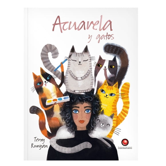 Acuarela y gatos de Editorial Contrapunto