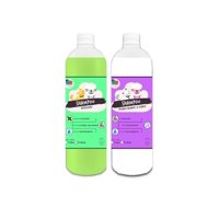 Mascokits - Pack Shampoo Perro Repelente Anti Pulgas + Pelaje Blanco 1Lt