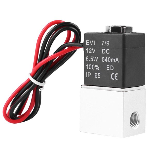 Electroválvula de aire eléctrica Beduan 2 vías 12 V DC 1/8 NPT