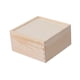 thumbnail image 5 of Caja De Almacenamiento De Madera, Caja Rústica Para Dulces De Boda, Pasatiempos Artísticos, Tarjetas De Amantes DIY, 15x15x8cm, 5 of 5