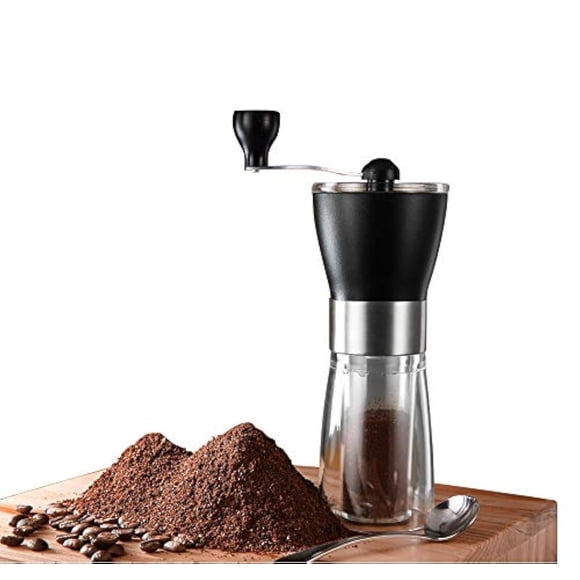 Molinillo de café T-mark, manual, portátil, de cerámica