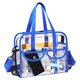 thumbnail image 1 of Bolsa Transparente MOFASVIGI Aprobada para Estadios, Impermeable y Espaciosa, Bolsa de PVC Ligera para Trabajo, Conciertos, Estadios, Hombre y Mujer, 30.5x15.2x30.5 cm, 1 of 5