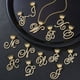 thumbnail image 4 of 1pc Personalized Cursive Initial Pendant Necklace with Cuban Link Chain - Customized Name Monogram Jewelry, 4 of 5