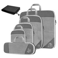 Magideal - Cubos De Embalaje De Compresión, Accesorios De Viaje Organizadores Extensibles Bolsas De Malla De Almacenamiento Para Mujer Y Hombre Acceso Fácil A , Gris 6 Piezas Opciones