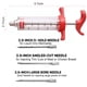 thumbnail image 3 of Jeringa inyectora de carne Kingsmile con 3 agujas para marinar, 30 ml, color rojo, 3 of 9
