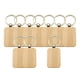 thumbnail image 2 of 10 Piezas En Blanco Llavero De Madera DIY Llavero Estilo D 30x45mm, 2 of 5