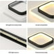 thumbnail image 5 of Lámpara de techo cuadrada de 22 W, LED, 3500 K, ideal para baño, salón, dormitorio, cocina y pasillo (blanco cálido), 5 of 5