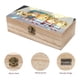 thumbnail image 3 of Caja Organizadora de Madera Rústica Desmarcar Perros en el Espacio, 3 of 6