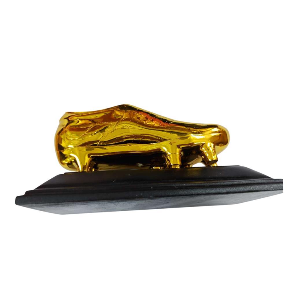 Ioensy - Trofeo De Fútbol Bota De Oro Trofeo De Partido De Fútbol Para Gabinete Mueble Entrada Oro