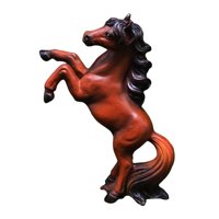 Magideal - Estatua De Caballo, Modelo Animal, Esculturas Coleccionables, Resina, Simulación Creativa, Figura Decorativa De Caballo Para Decoración De Escritorio Marrón