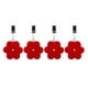 thumbnail image 4 of Juego de 4 pinzas para mantel, diseño de flores rojas, TwoFish Home, 4 of 7