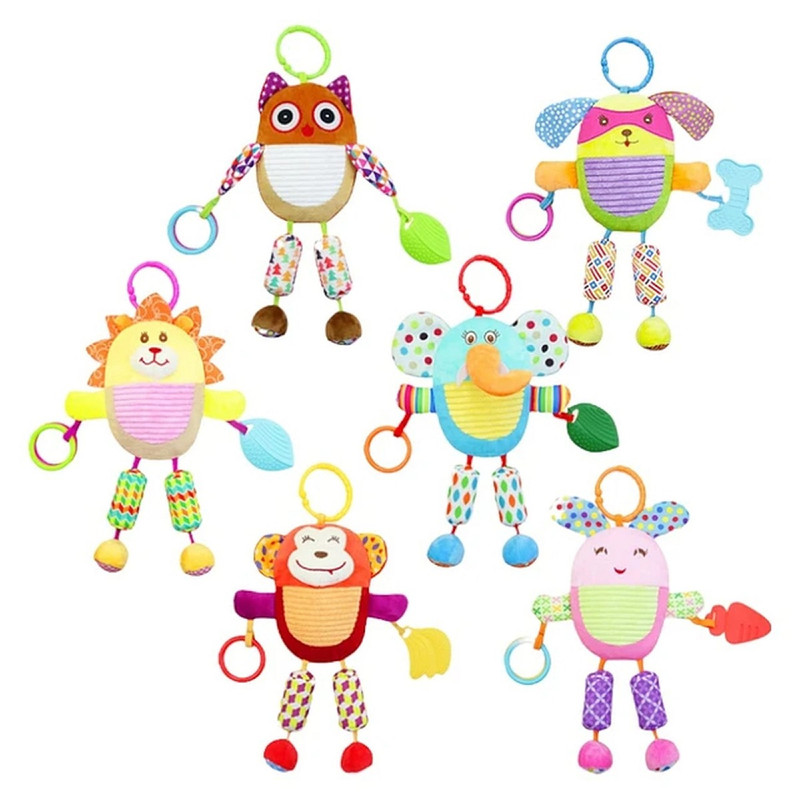 Genérico - Sonajero Bebe Suave Felpa Temprano Desarrollo Bebe Rondon