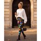 thumbnail image 3 of Sissycos Women's 80s Leggings Neon Artistic Splash Printed Pants, 3 of 3