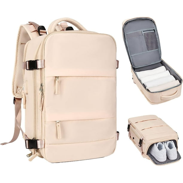 Mochila De Viaje Cabina Avión Impermeable Viral Zapatos Usb