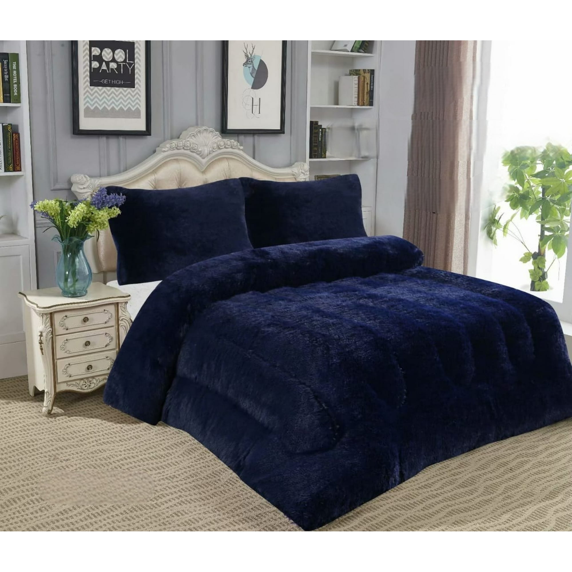 Angeles Del Hogar - Peludo Con Chiporro King Azul Oscuro