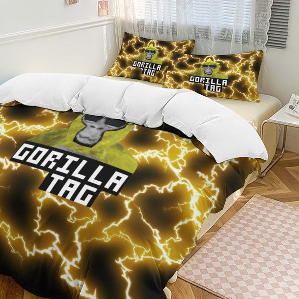 Game Gorilla Tag 3-Piece Bedding Set Soft Warm And Comfortable Bed Set