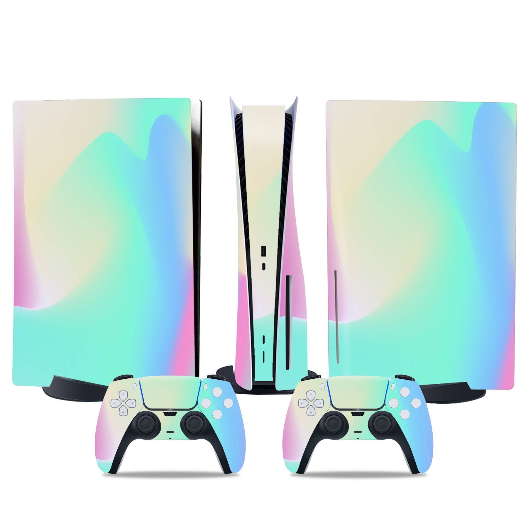 Genérico - Cubiertas De Pegatinas Para Consola Y Controlador De Juego Para Ps5 Edición Disco - Accesorios Protectores De Reemplazo Diy