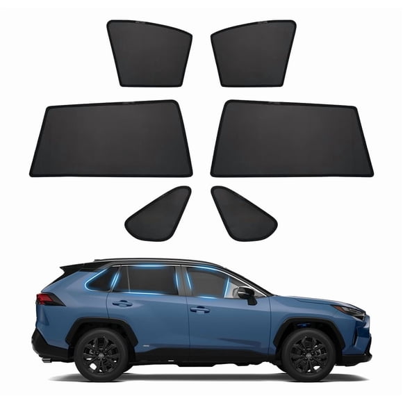 Persiana Custom Fit Para Ventanilla Lateral De Coche Toyota Rav4 2019 2025