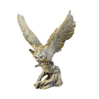 Bothyi - Figura De Búho, Artesanía Artística, Estatua Decorativa Moderna Para Entrada, Estantería, Escritorio, Bronce