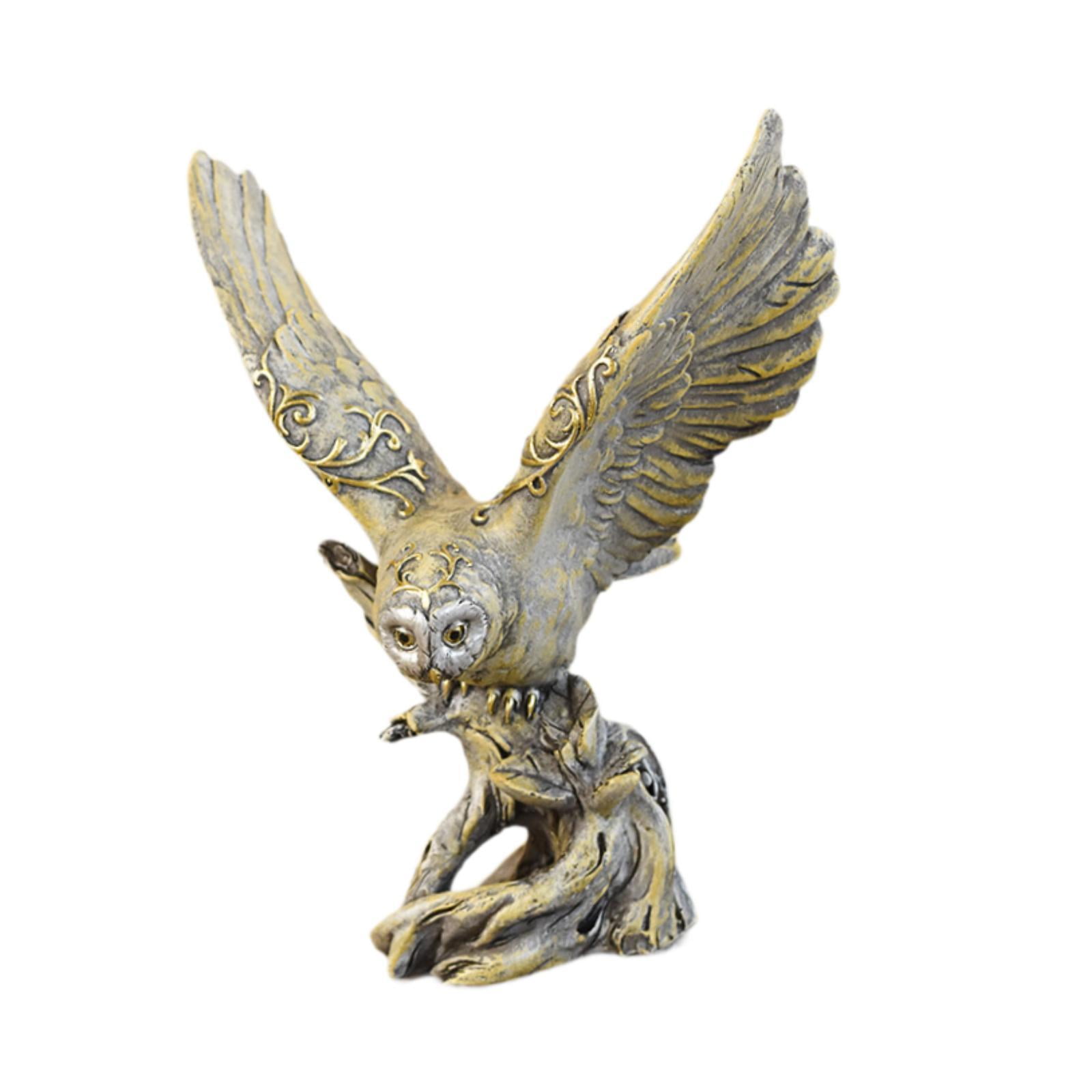 Bothyi - Figura De Búho, Artesanía Artística, Estatua Decorativa Moderna Para Entrada, Estantería, Escritorio, Bronce