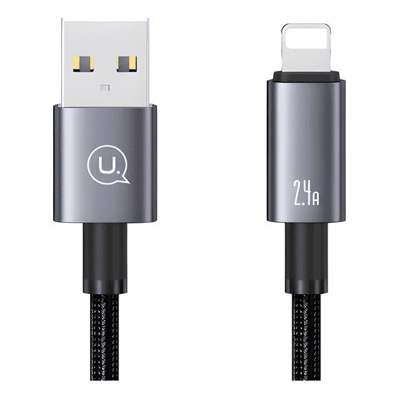 Cable para iphone lightning a USB 2.4 a largo 2m usams sj669