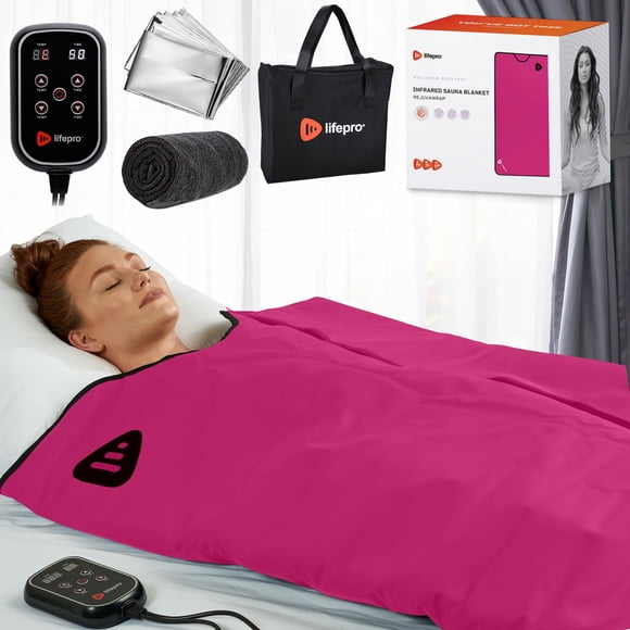 Manta sauna infrarroja LifePro RejuvaWrap con calor ajustable