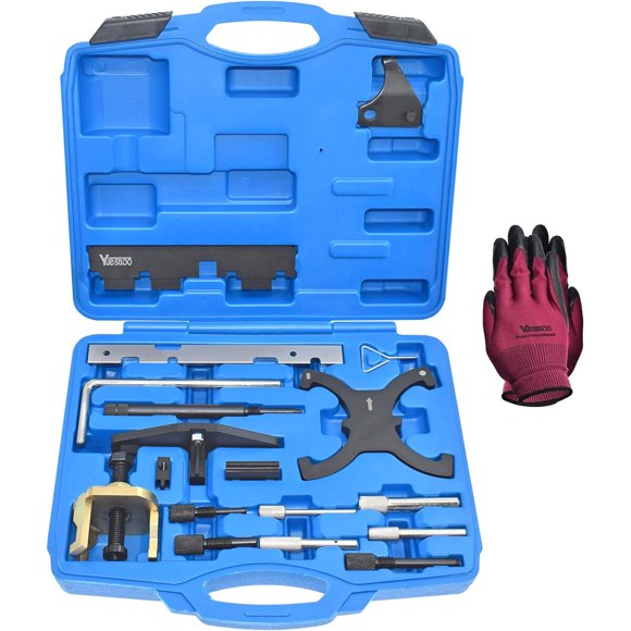 Kit de herramientas de sincronización del motor, herramientas de bloqueo del árbol de levas y volante 303