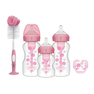 Dr. Brown'S - Set Regalo Boca Ancha Anticólico Rosado