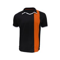 Snix - Polera De Futbol Infantil Zayn Negro Franja Naranja Talla 6