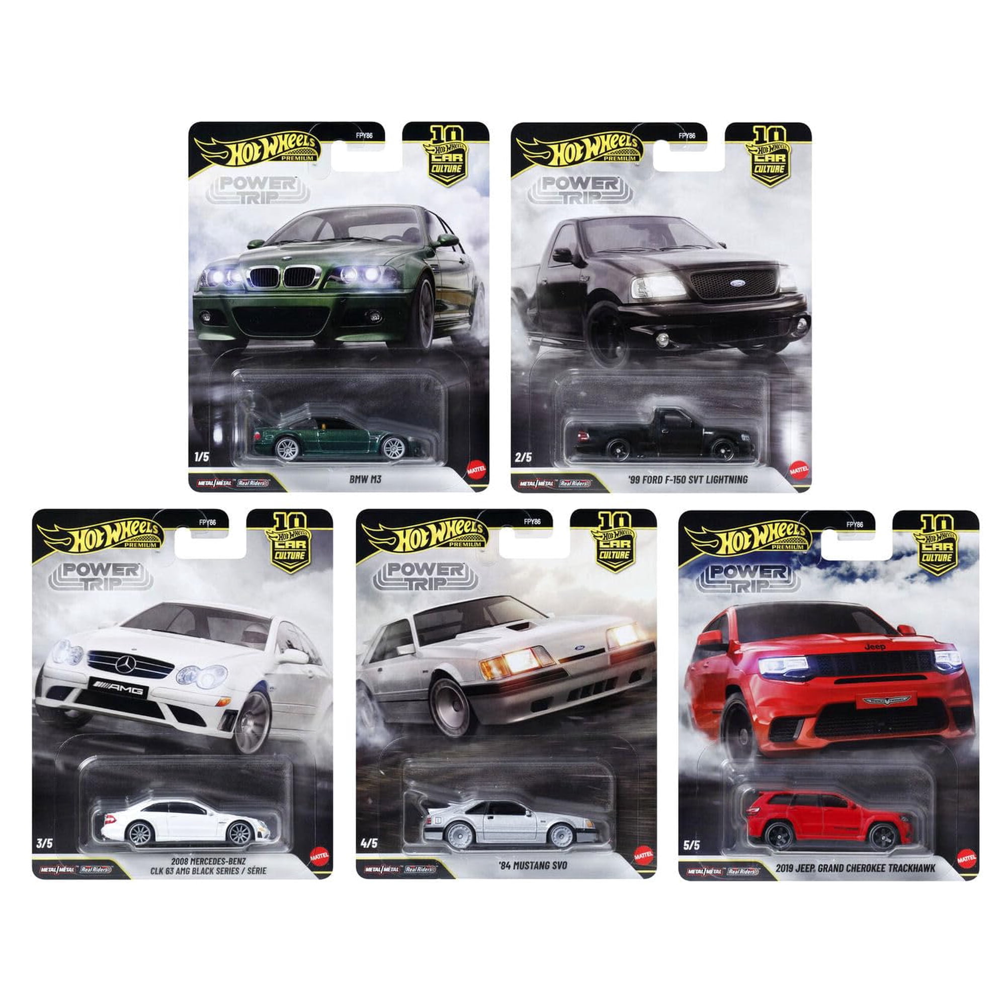 Juego De 5 Unidades Toy Hot Wheels Premium Car Culture 2026, 1:64