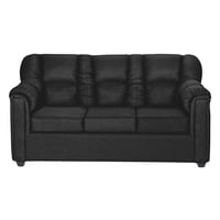 Colbox - Sofá Bronco 3 Cuerpos Tela Negro